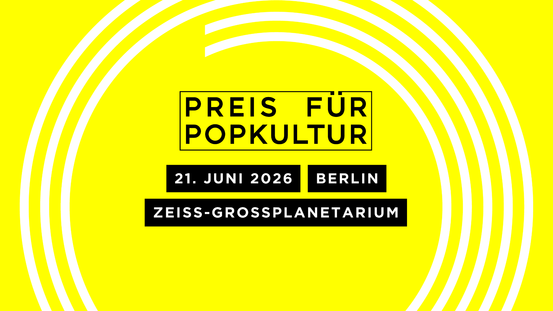 Preis für Popkultur 2026